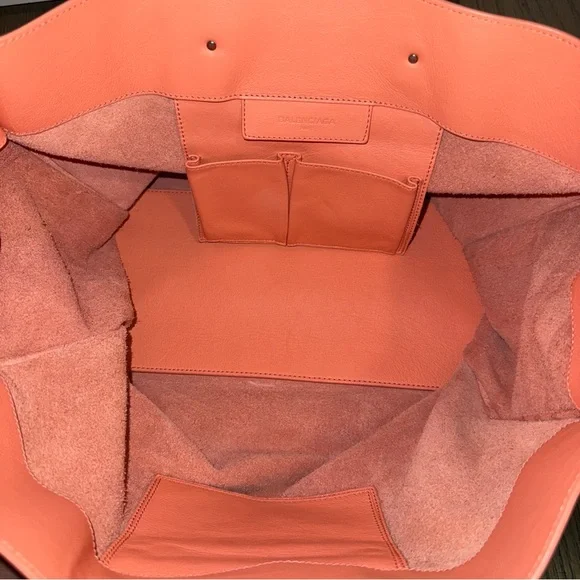 Balenciaga Papier Coral Pink Tote Bag - Picture 9 of 11